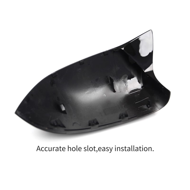 Qitian F25 Mirror Cover, ABS Gloss Black Mirror Cover for BMW X3 Series F25 LCI F26 F15 F16 - Image 5